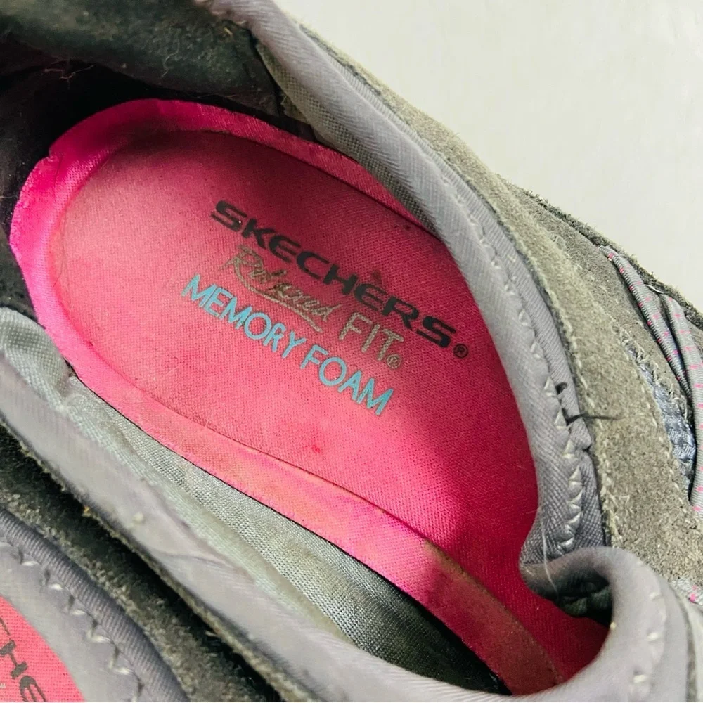Skechers relaxed fit memory foam brown and Pink Casual Sneakers size 8